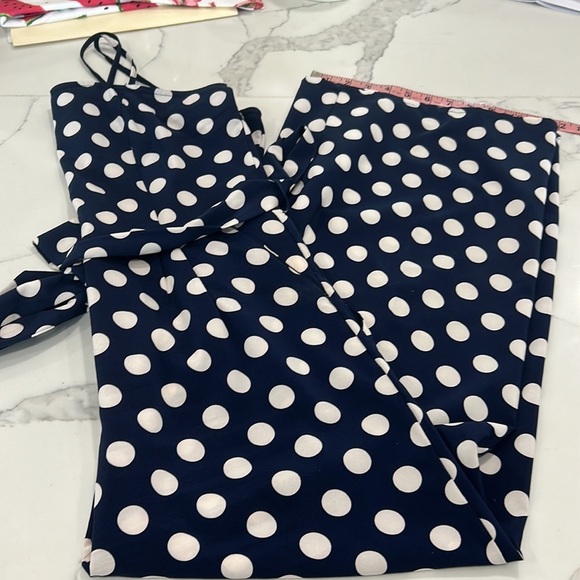 Polka Dot Women’s‎ Cropped Jumpsuit. Size L - Picture 14 of 16